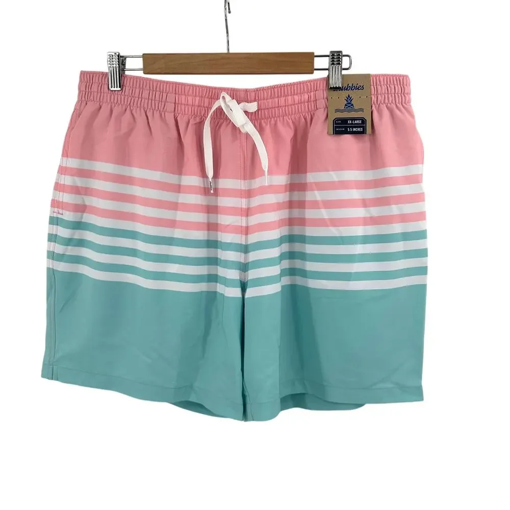 Chubbies The On The Horizons 5.5 Classic Swim Trunk Size XXL